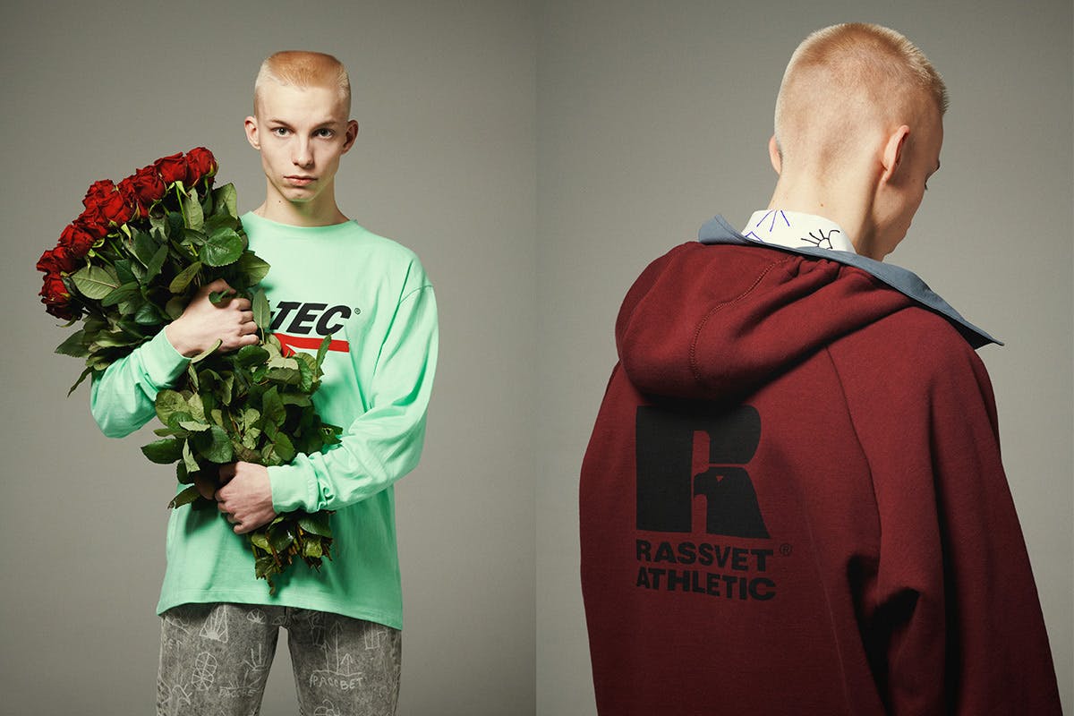 paccbet hi tec sportswear capsule collection Gosha Rubchinskiy Rassvet Russell Athletic