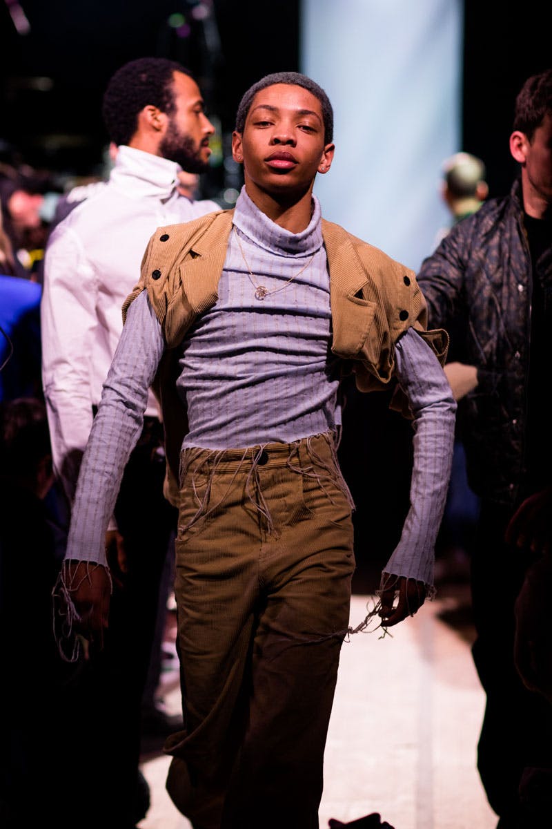 MFW19 NewYork Telfar EvaAlDesnudo MFW19 NewYork Teflar EvaAlDesnudo 01 fall winter 2019 nyfw runway