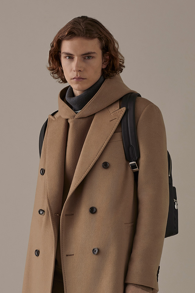 vuitton double breasted coat