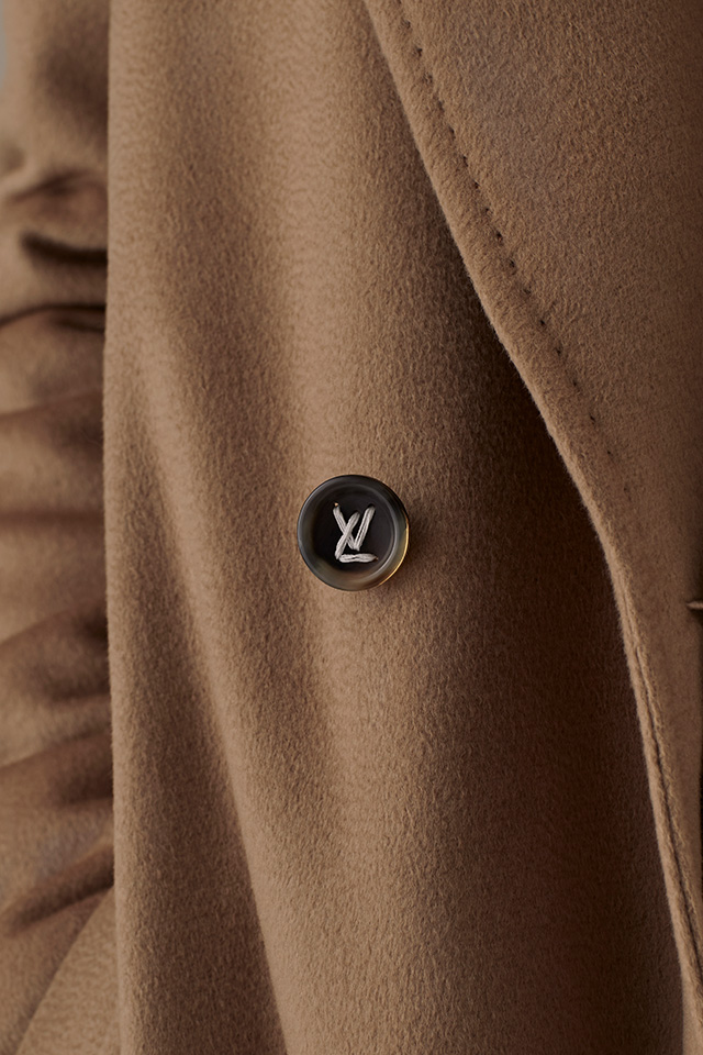 vuitton double breasted coat