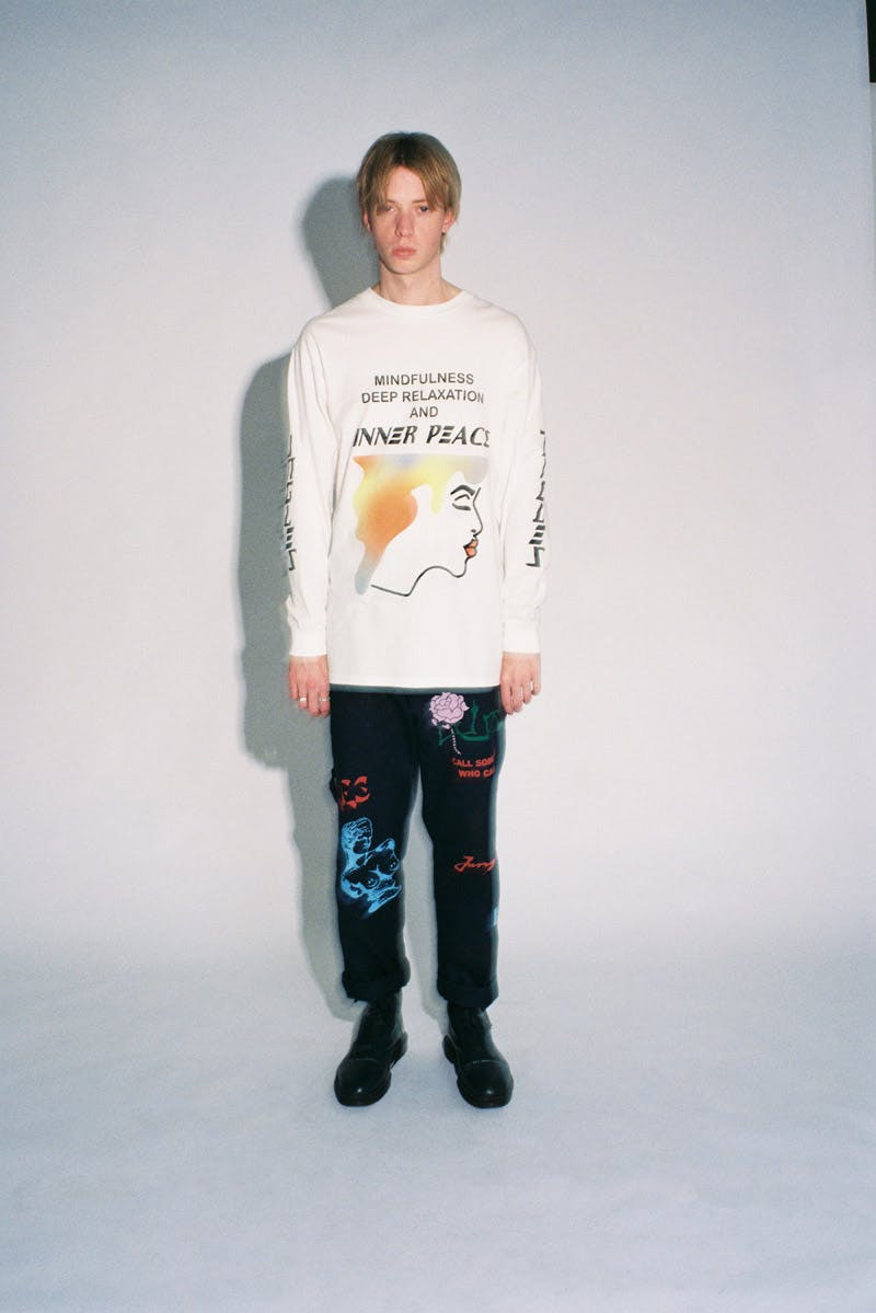 A model wears new pieces from the Jungles Jungles SS20 Collection