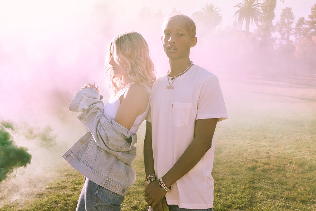 Jaden Smith and Hailey Bieber Levi's campaign