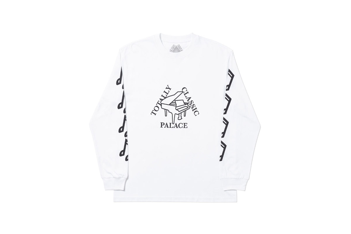 Palace 2019 Autumn Longsleeve Classis white front