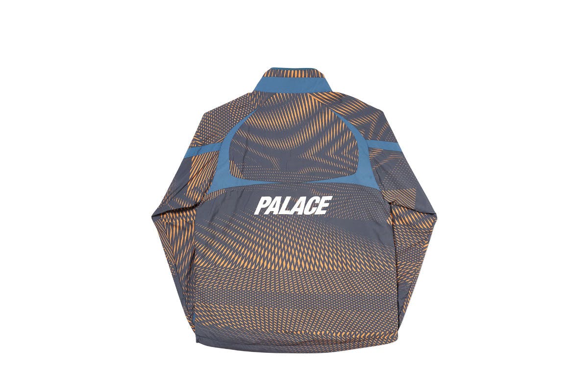 Palace 2019 Autumn Jacket Dazzler Shell vapour blaze back