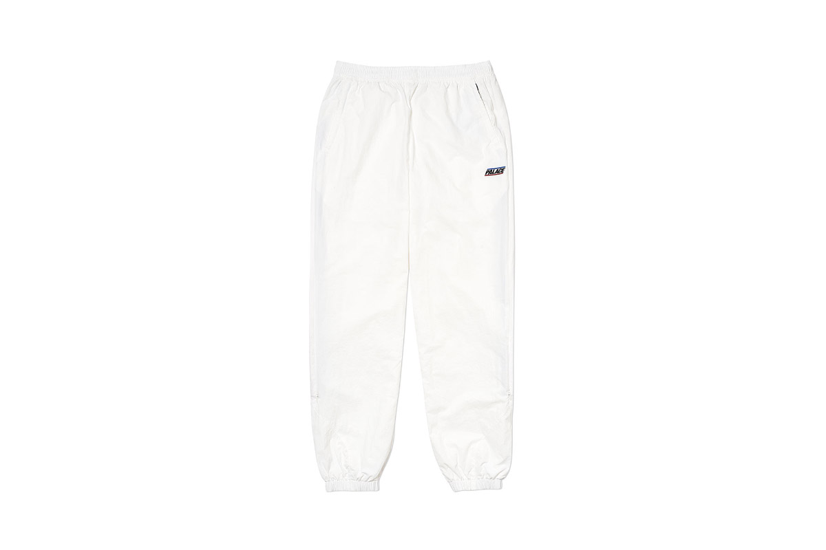 Palace 2019 Autumn Bottoms revealer shell white front