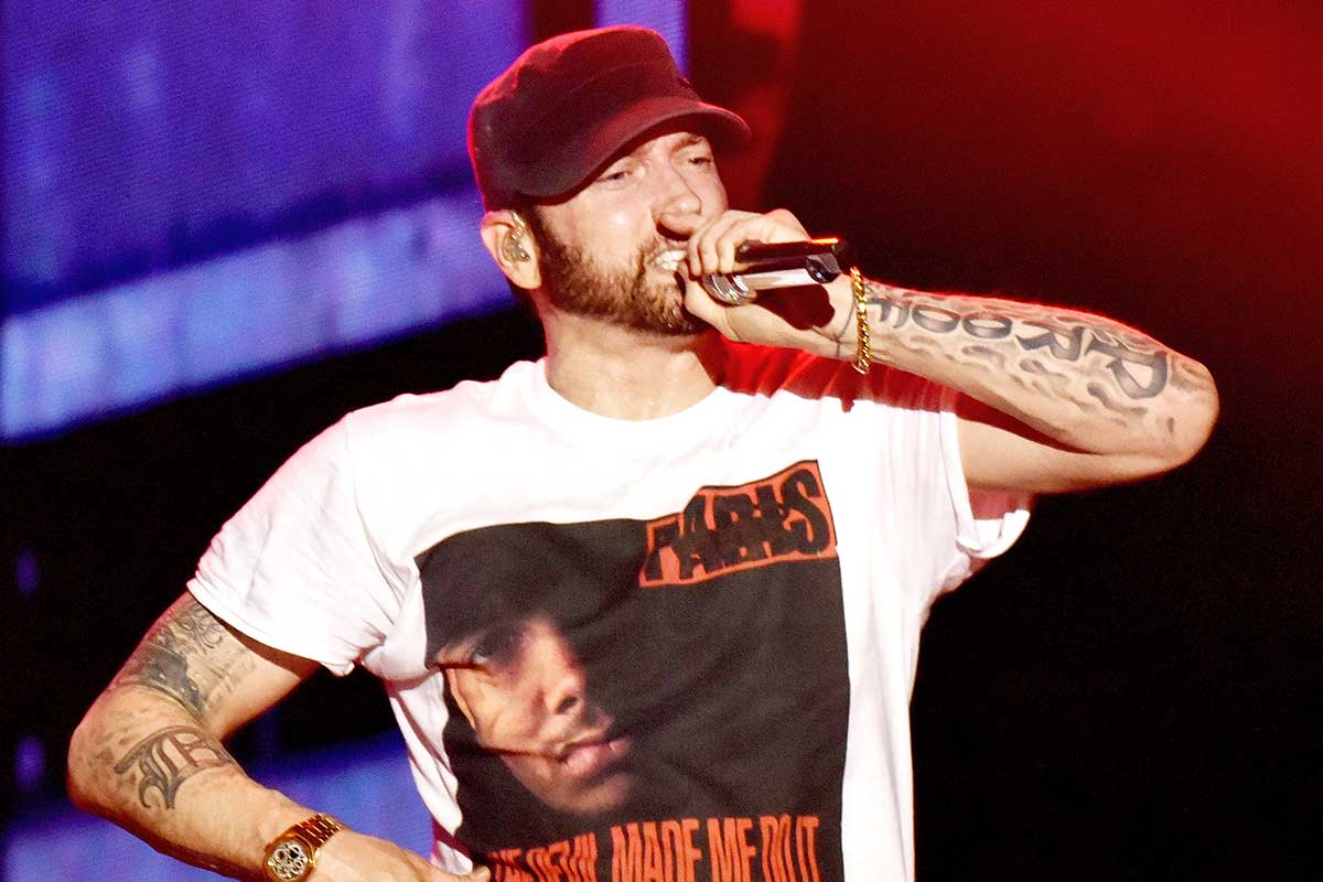 Eminem performs during the 2018 Bonnaroo Music & Arts Festival