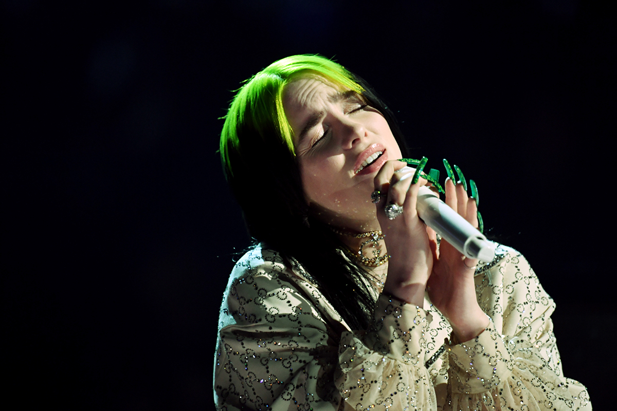 Billie Eilish performs onstage during the 62nd Annual GRAMMY Awards