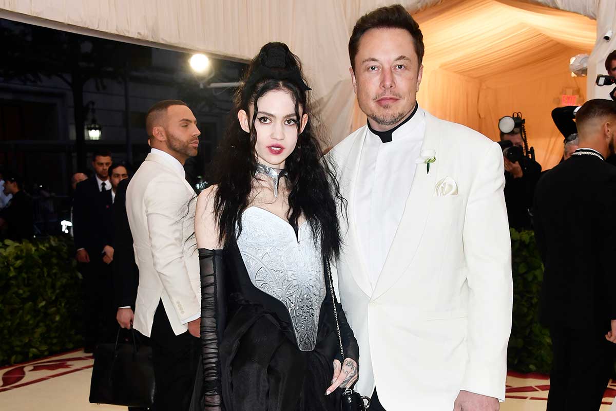 Grimes and Elon Musk at the MET Gala 2018