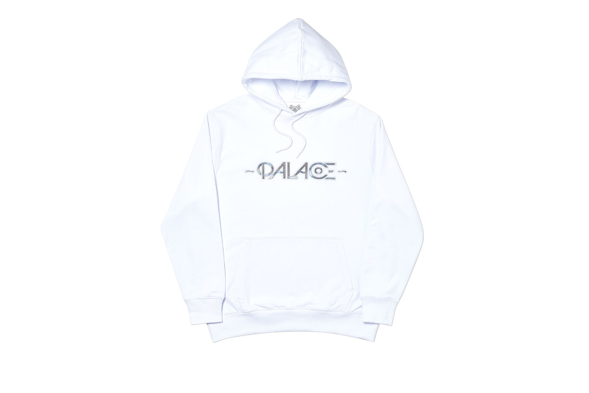 Palace 2019 Autumn Hood Obsisson White Front