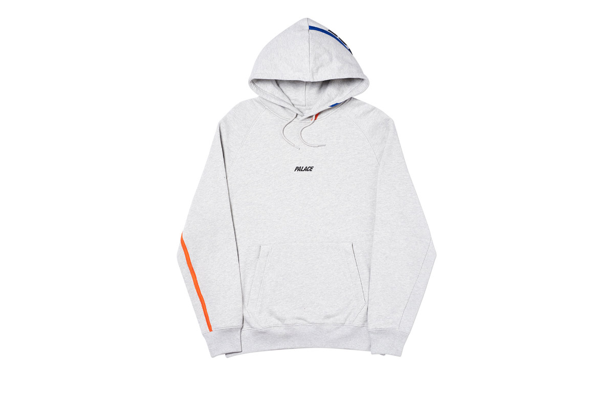 Palace 2019 Autumn Hood Dome Grey Marl Front