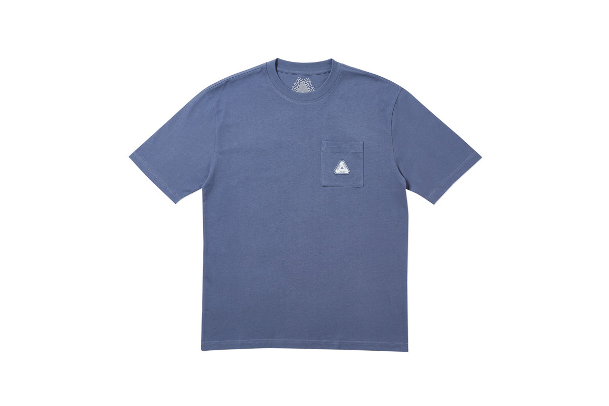 Palace 2019 Autumn T Shirt Pocket blue