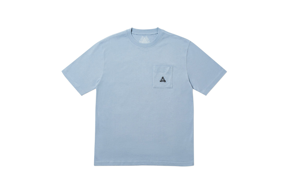 Palace 2019 Autumn T Shirt Pocket T mid blue