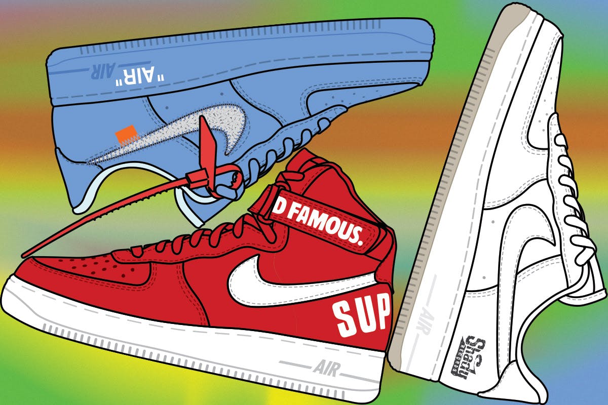 These Are the 20 Most Valuable Nike Air Force 1s On the Resell Market