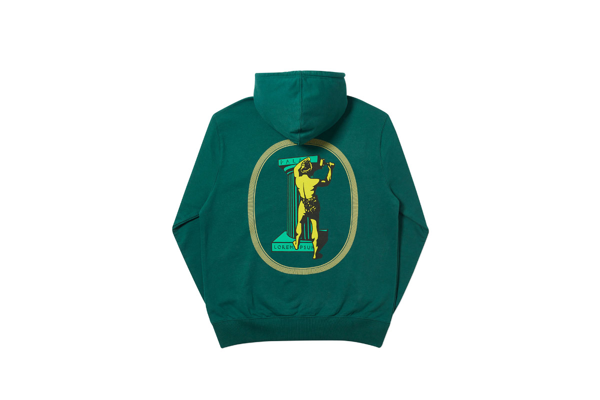 Palace 2019 Autumn Hood Chizzle Up green back
