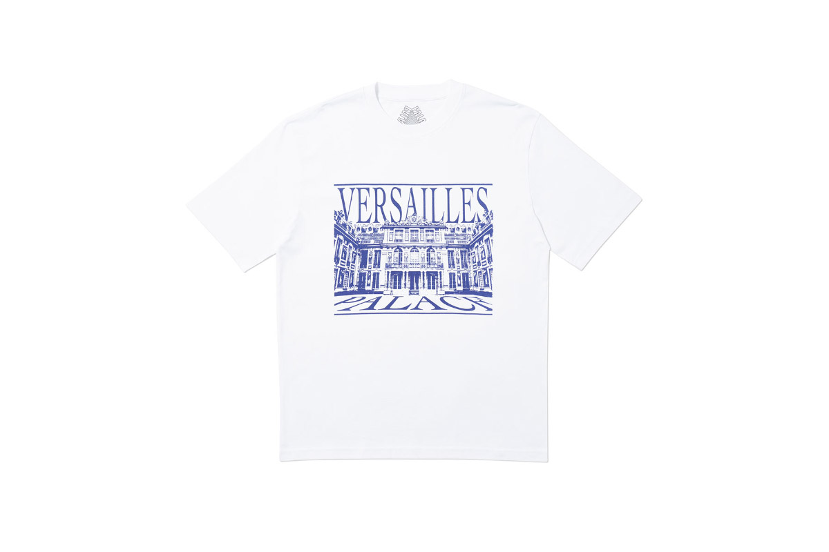 Palace 2019 Autumn T Shirt Versailles white 14762 straigntened