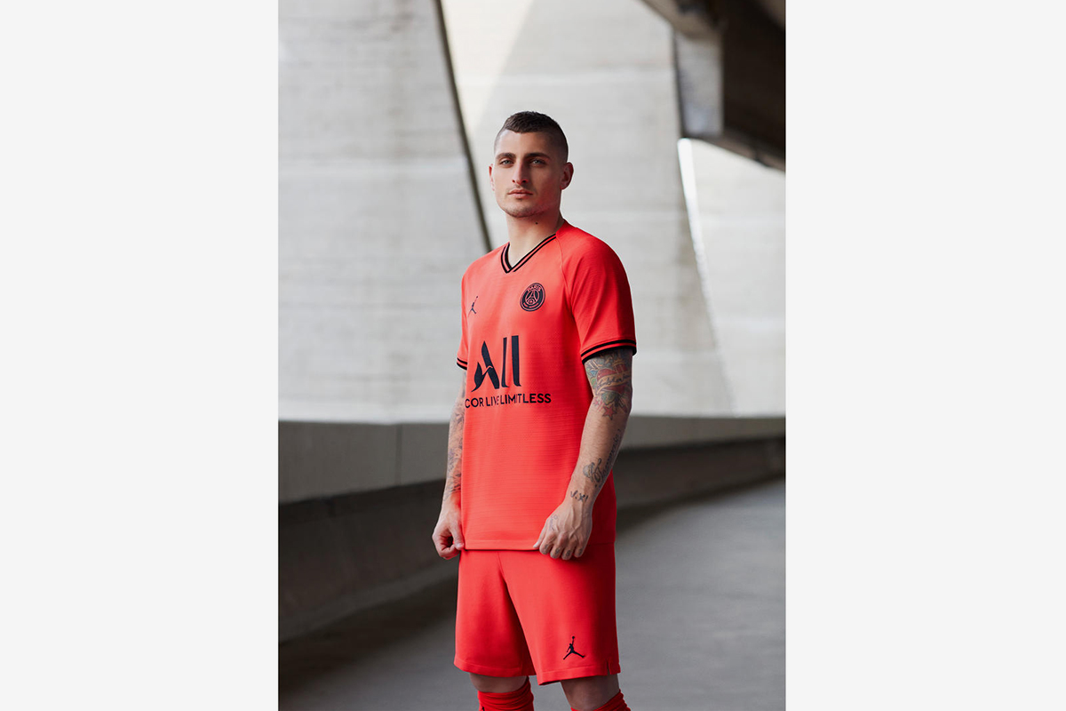 Jordan Brand Debuts Infrared Paris Saint-Germain Kit