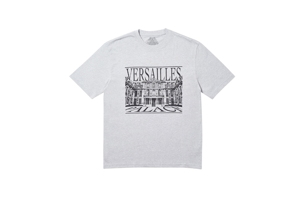 Palace 2019 Autumn T Shirt Versailles grey marl