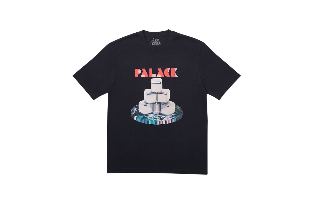 Palace 2019 Autumn T Shirt P Cubes grey marl