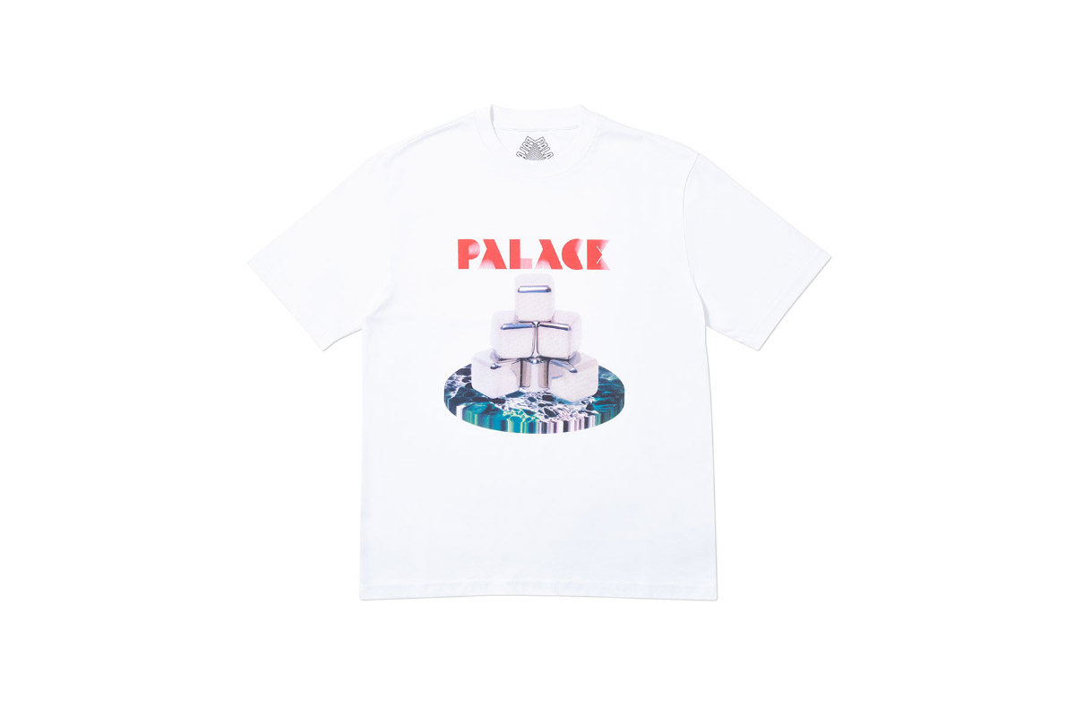 Palace 2019 Autumn T Shirt P Cubes white