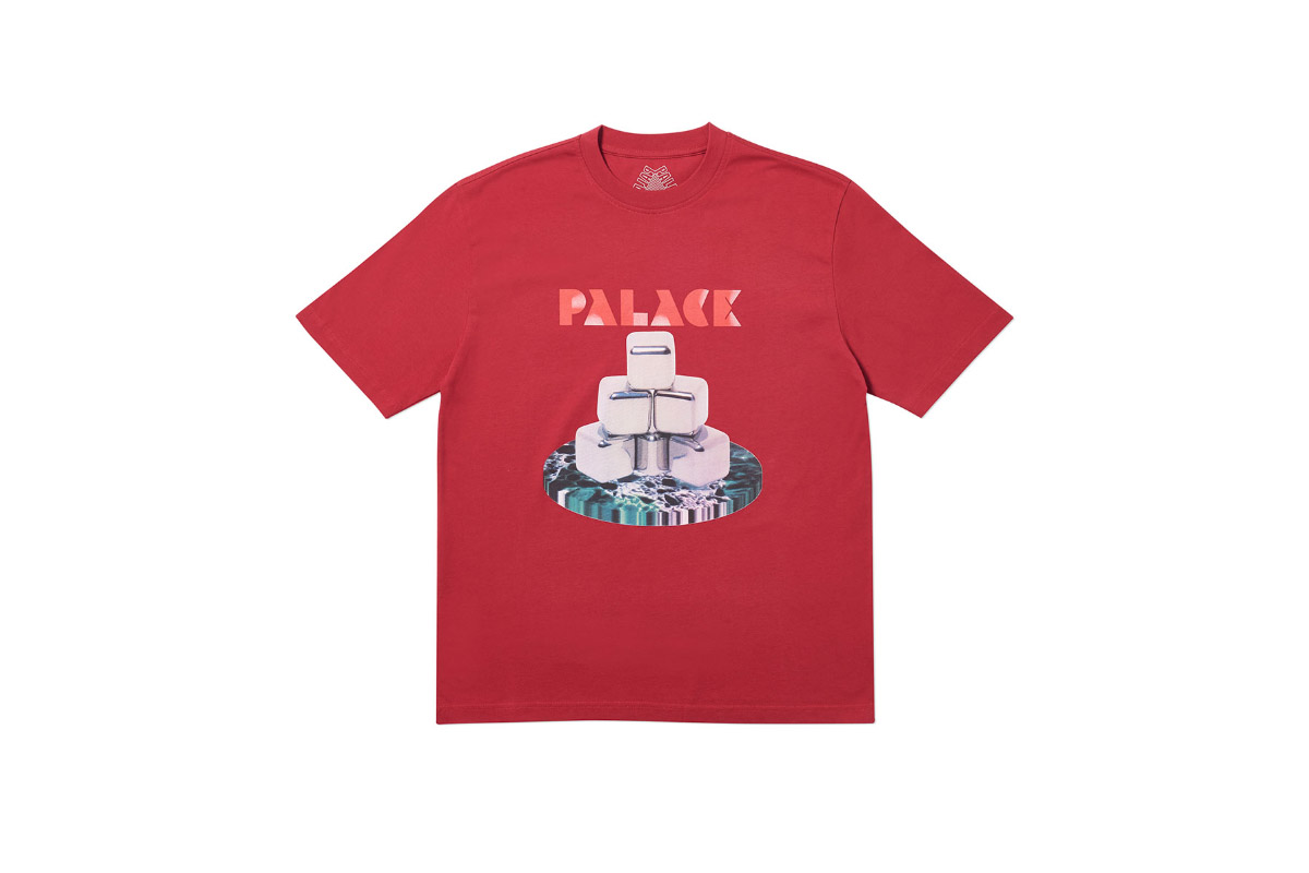 Palace 2019 Autumn T Shirt P Cubes red