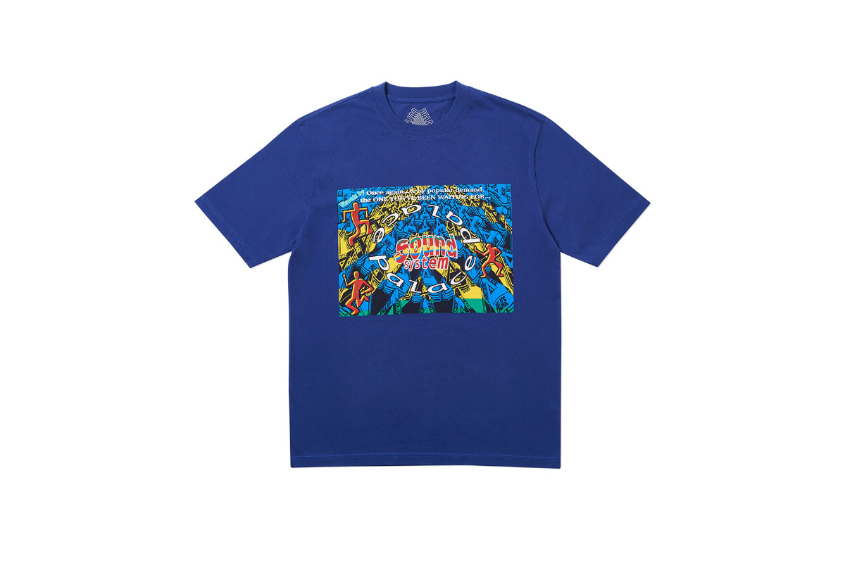 Palace 2019 Autumn T Shirt Sound Mate blue