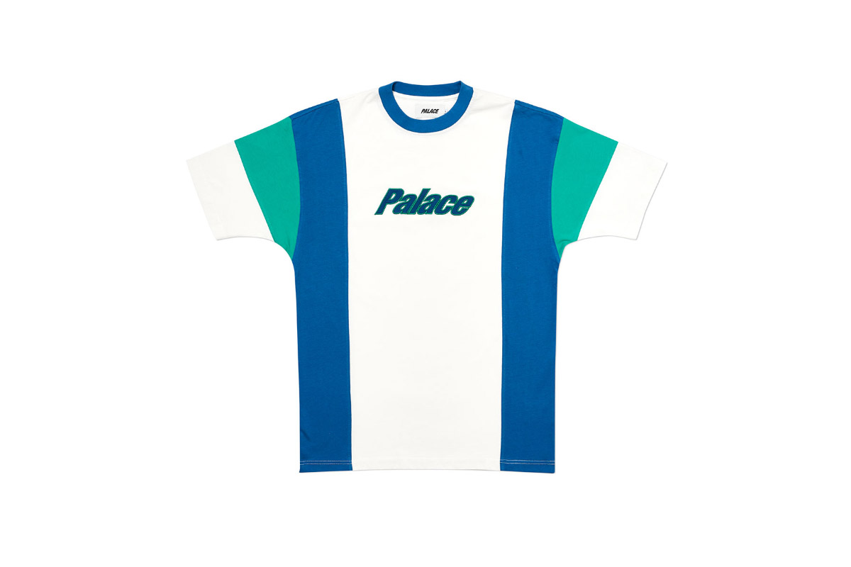 Palace 2019 Autumn T Shirt Duo Panel white front