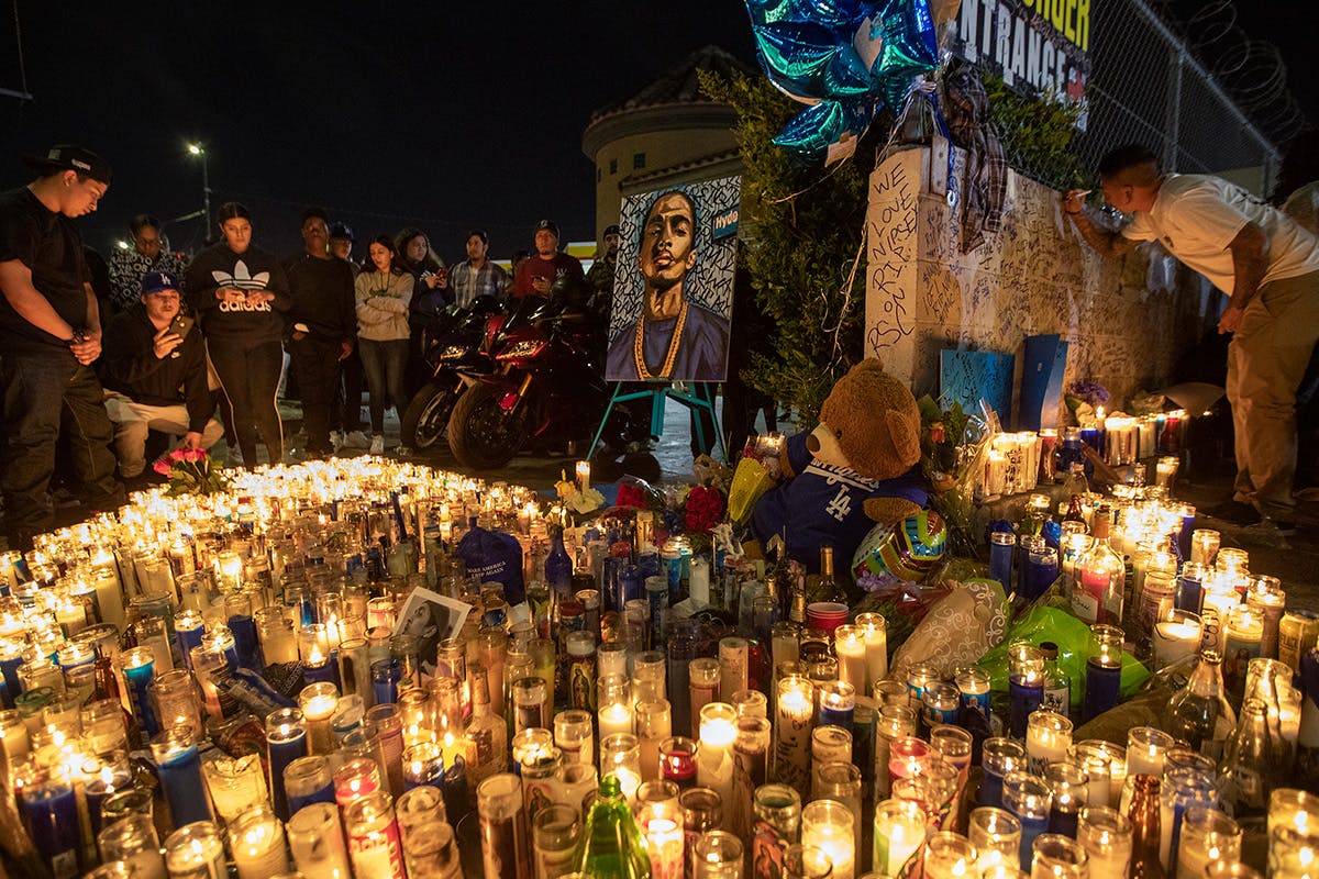 nipsey Hussle memorial stampede