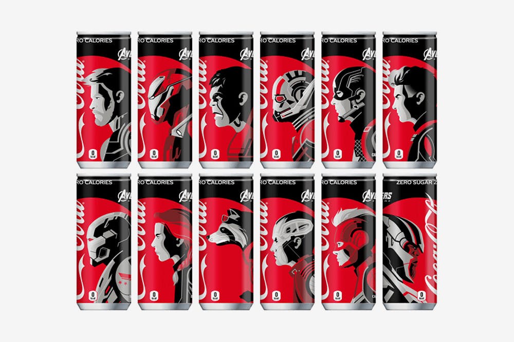 avengers endgame coca cola cans Avengers: Endgame marvel