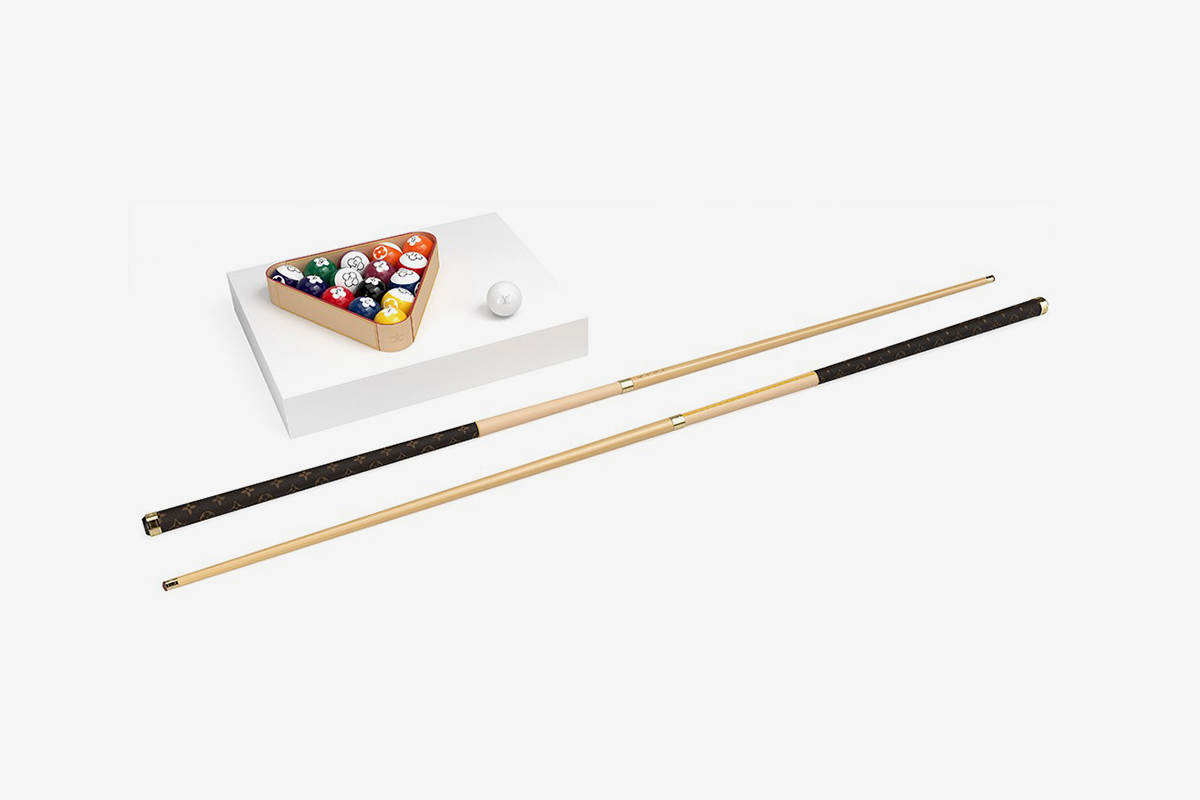 Drops LOUIS VUITTON on X: Louis Vuitton customisable Billiards Pool Table  Set  / X