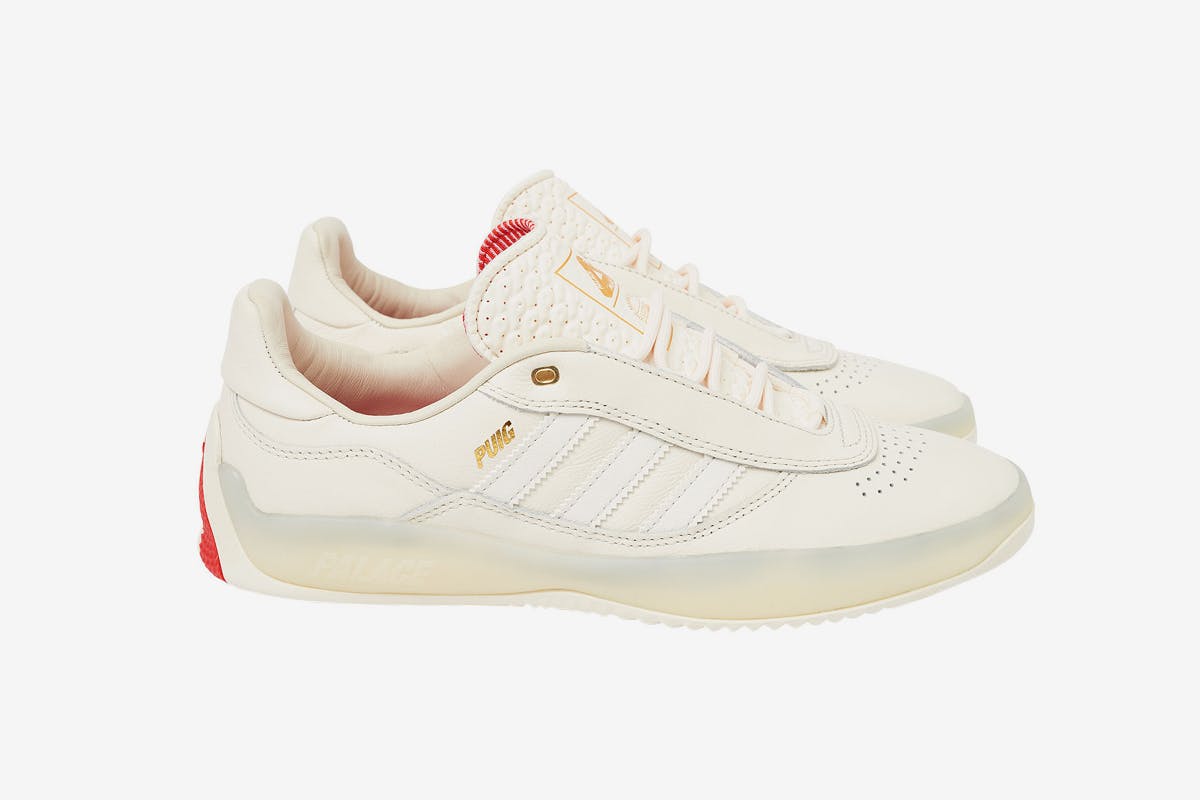 Images of the new adidas x Palace Skateboards PUIG sneaker