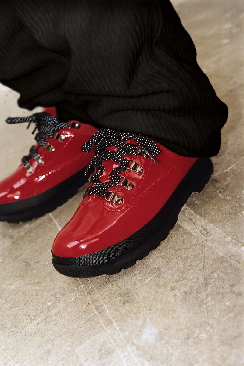 Supreme x Timberland Patent Leather Euro Hiker Drops Tomorrow