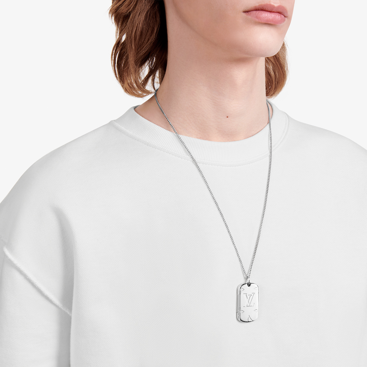 Louis Vuitton Monogram Chain Necklace mens accessories