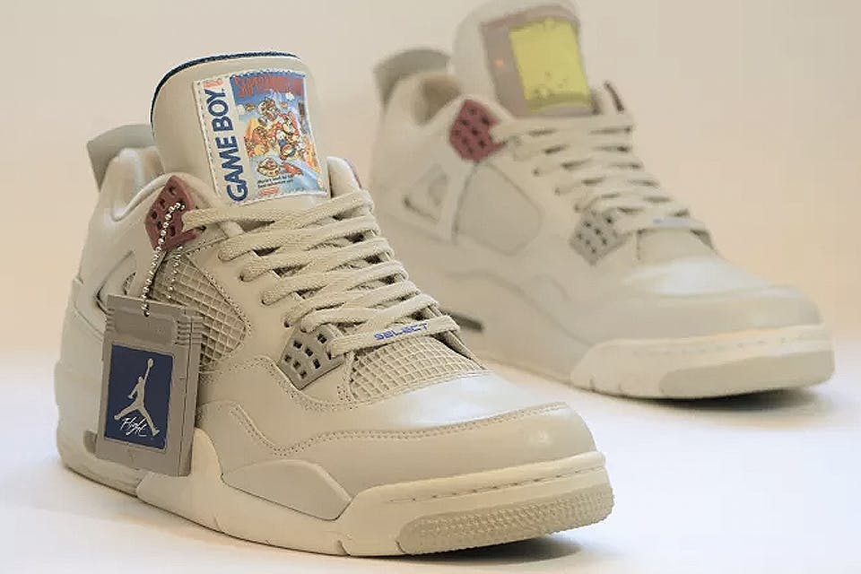 nike air jordan 4 custom game boy