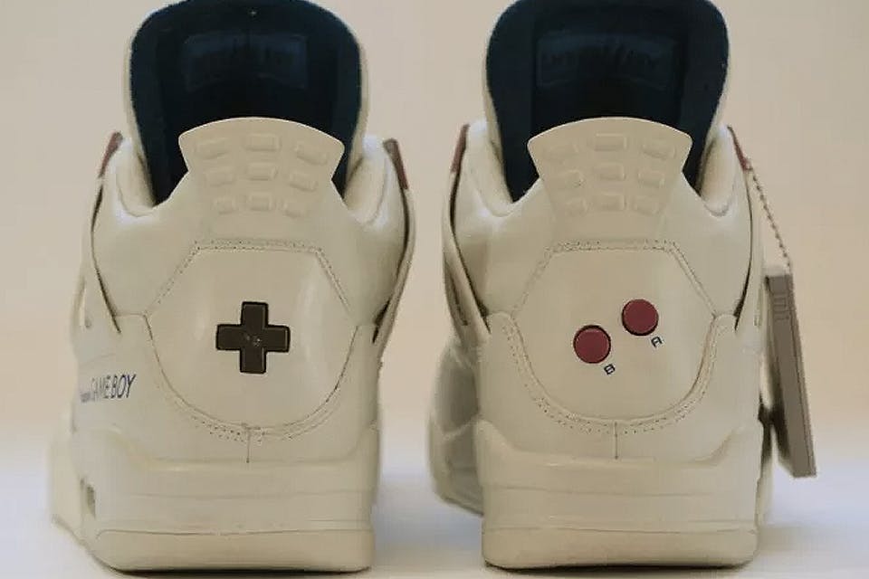 nike air jordan 4 custom game boy