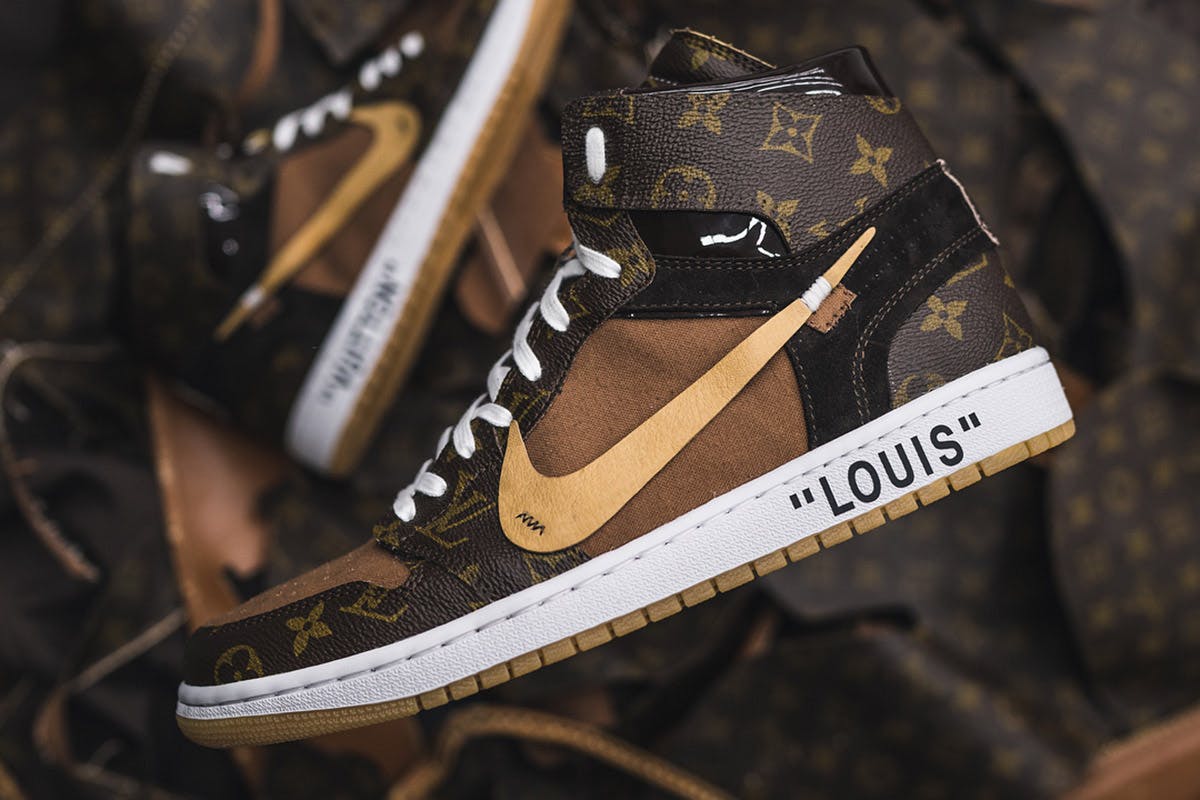 Off-Louis Air Jordan 1 V2 Custom by Ceeze