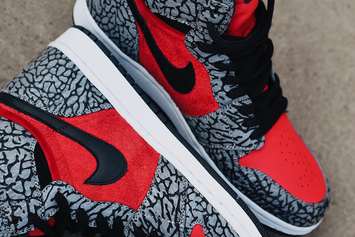 Custom Air Jordan Retro 1 High OG x Louis Vuitton x Supreme