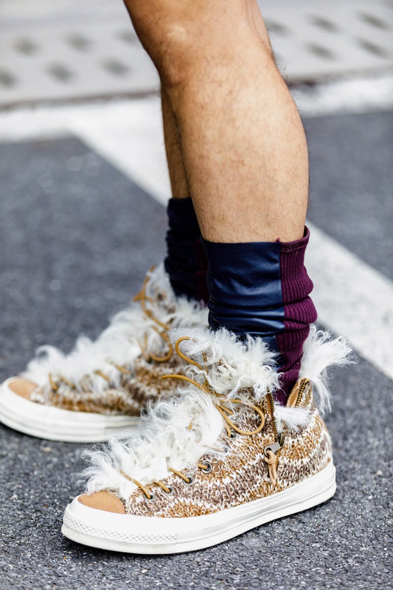 sneaker street style shanghai ss19 Shanghai Fashion Week SS19