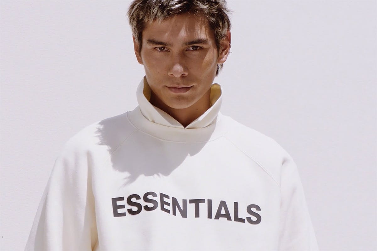Evan Mock Fear of God ESSENTIALS Spring 2020 campaign