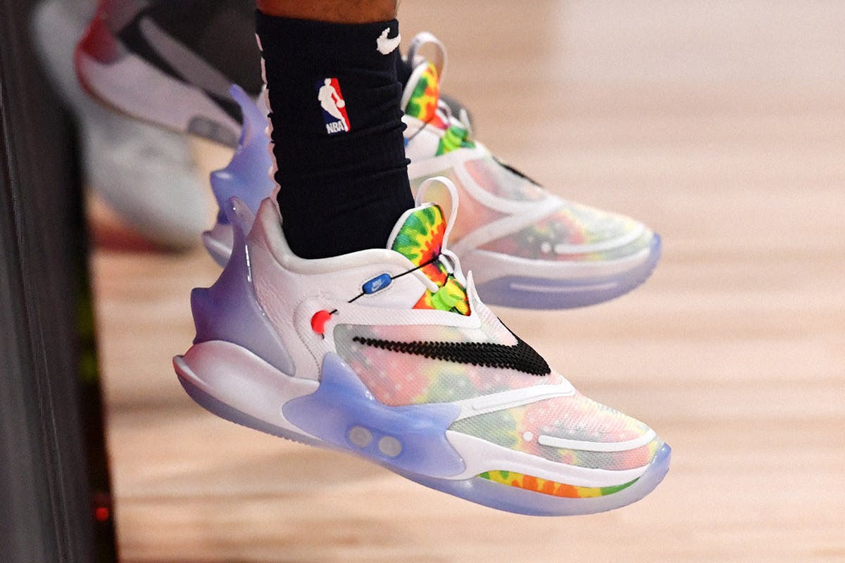 Ja Morant wearing Nike Adapt BB 2.0 "Tie Dye"