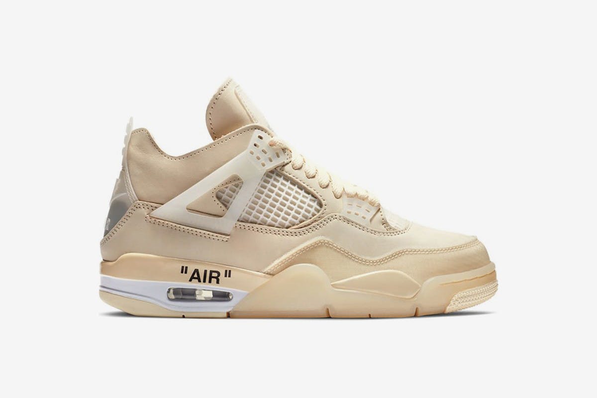 off-white air jordan 4 "Sail"