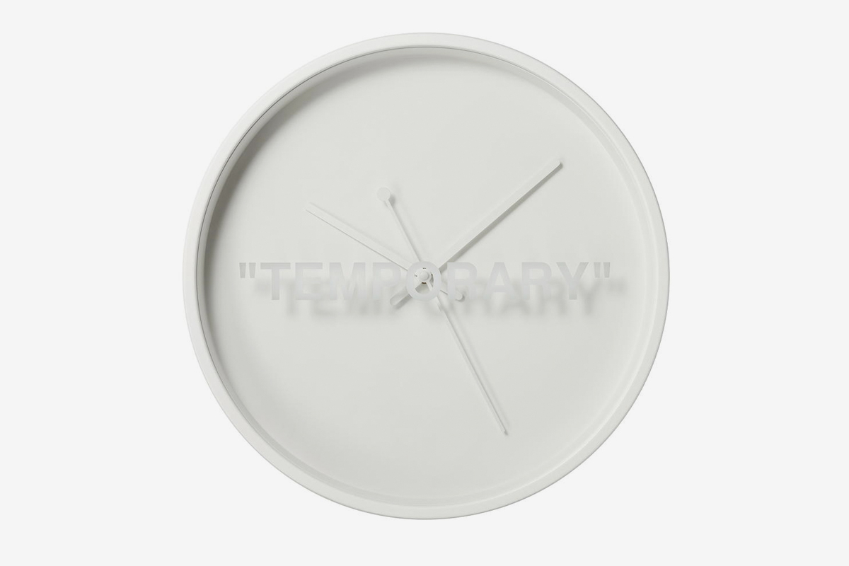 Virgil Abloh Virgil Abloh x IKEA “TEMPORARY” Wall Clock
