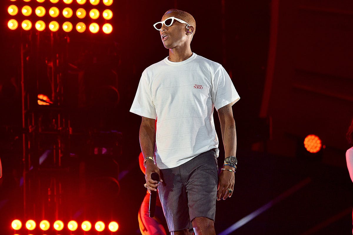 Pharrell Williams performs onstage during the 2019 Global Citizen Festival: