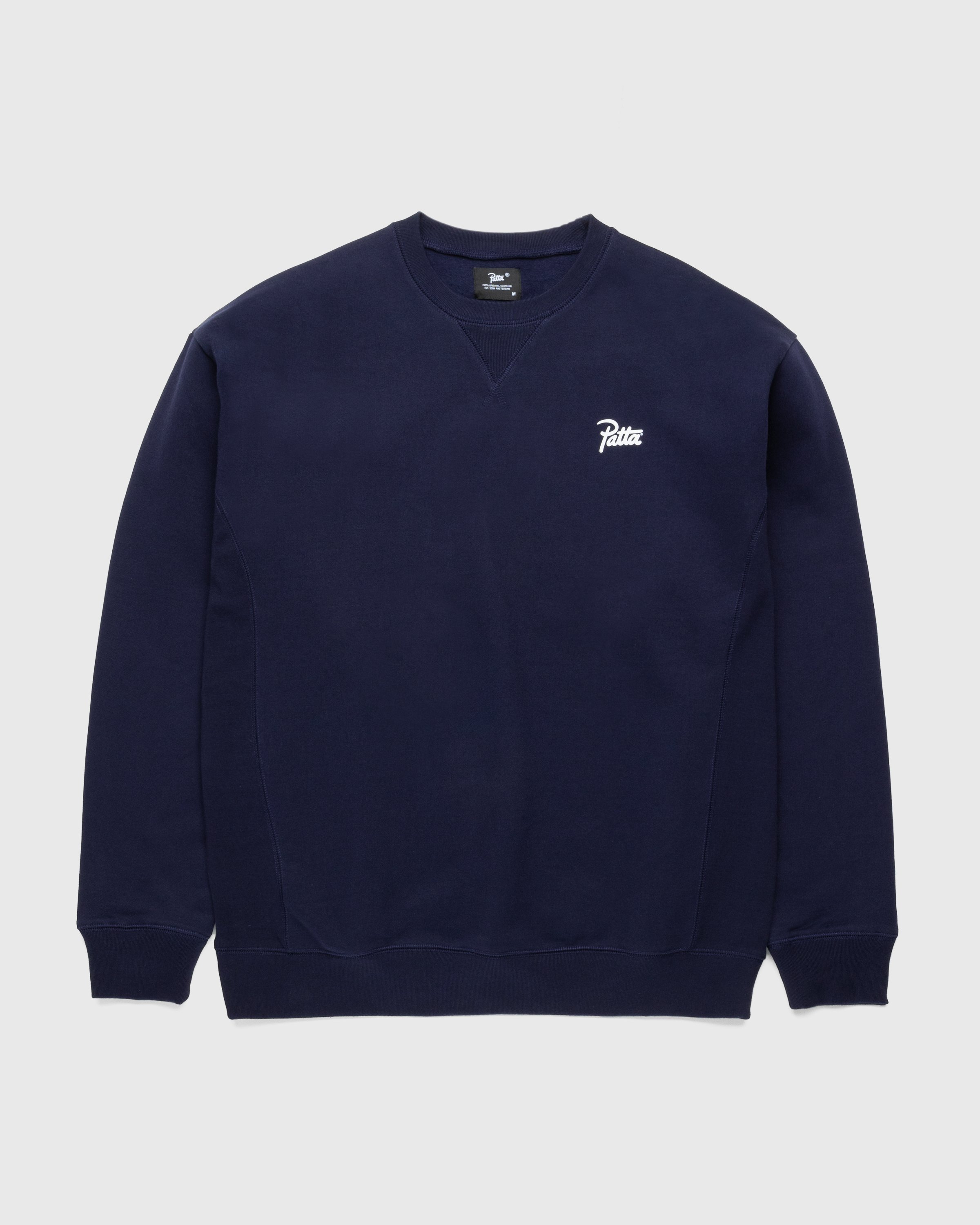 Patta - Basic Crewneck Sweater Evening Blue - Clothing - Blue - Image 1