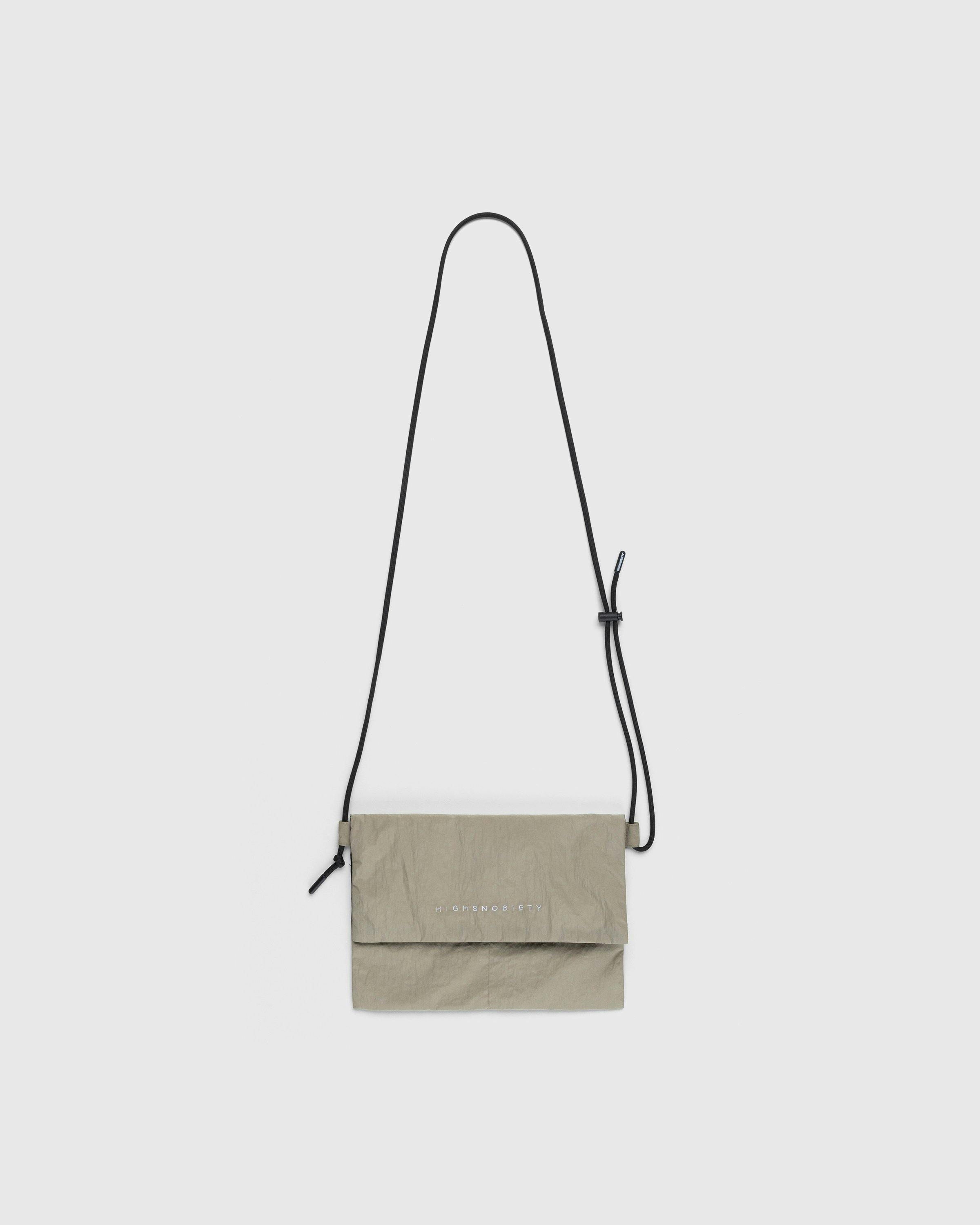 Highsnobiety - Nylon Side Bag Beige - Accessories - Beige - Image 1