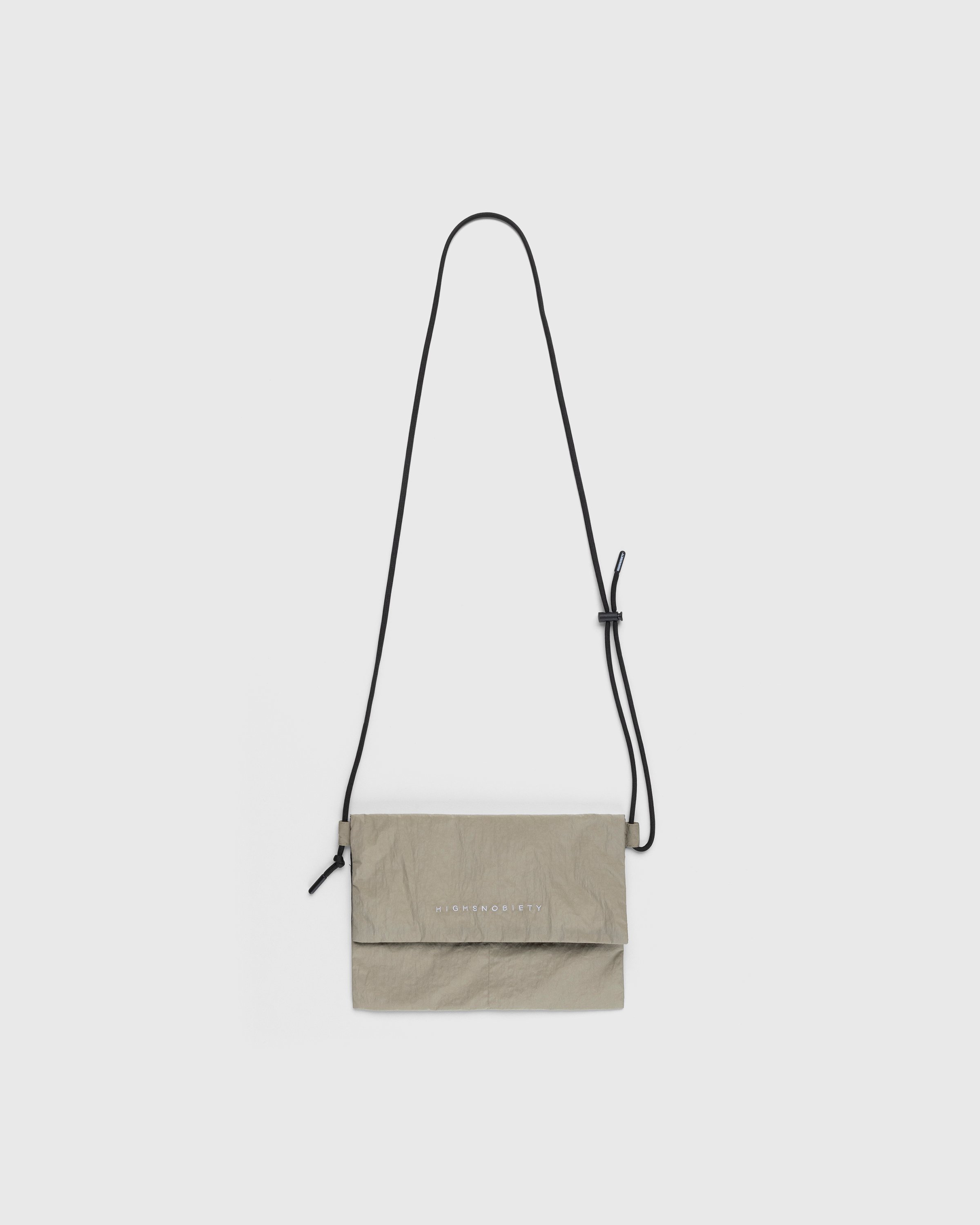 Highsnobiety - Nylon Side Bag Beige - Accessories - Beige - Image 1
