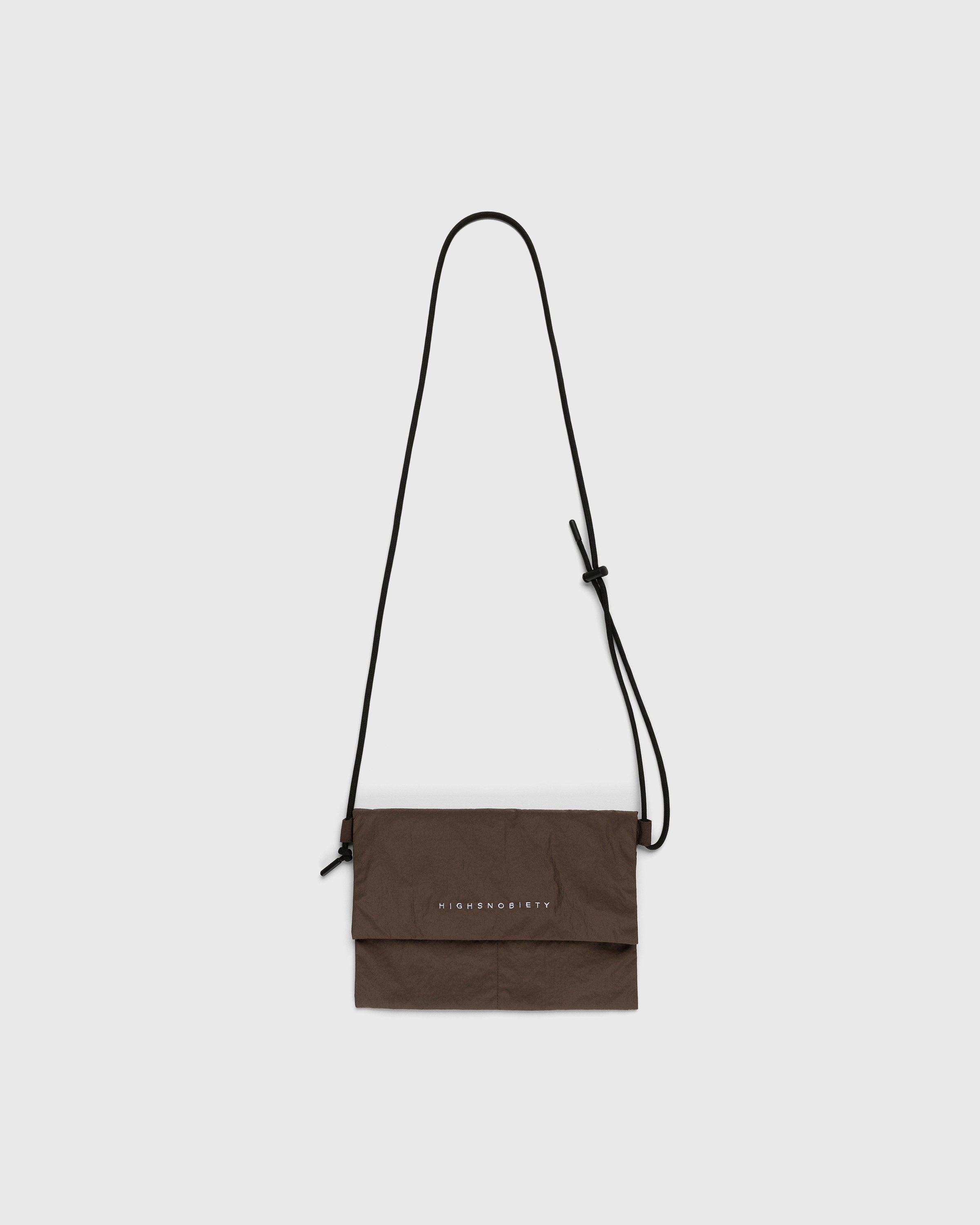 Highsnobiety - Nylon Side Bag Dark Brown - Accessories - Brown - Image 1