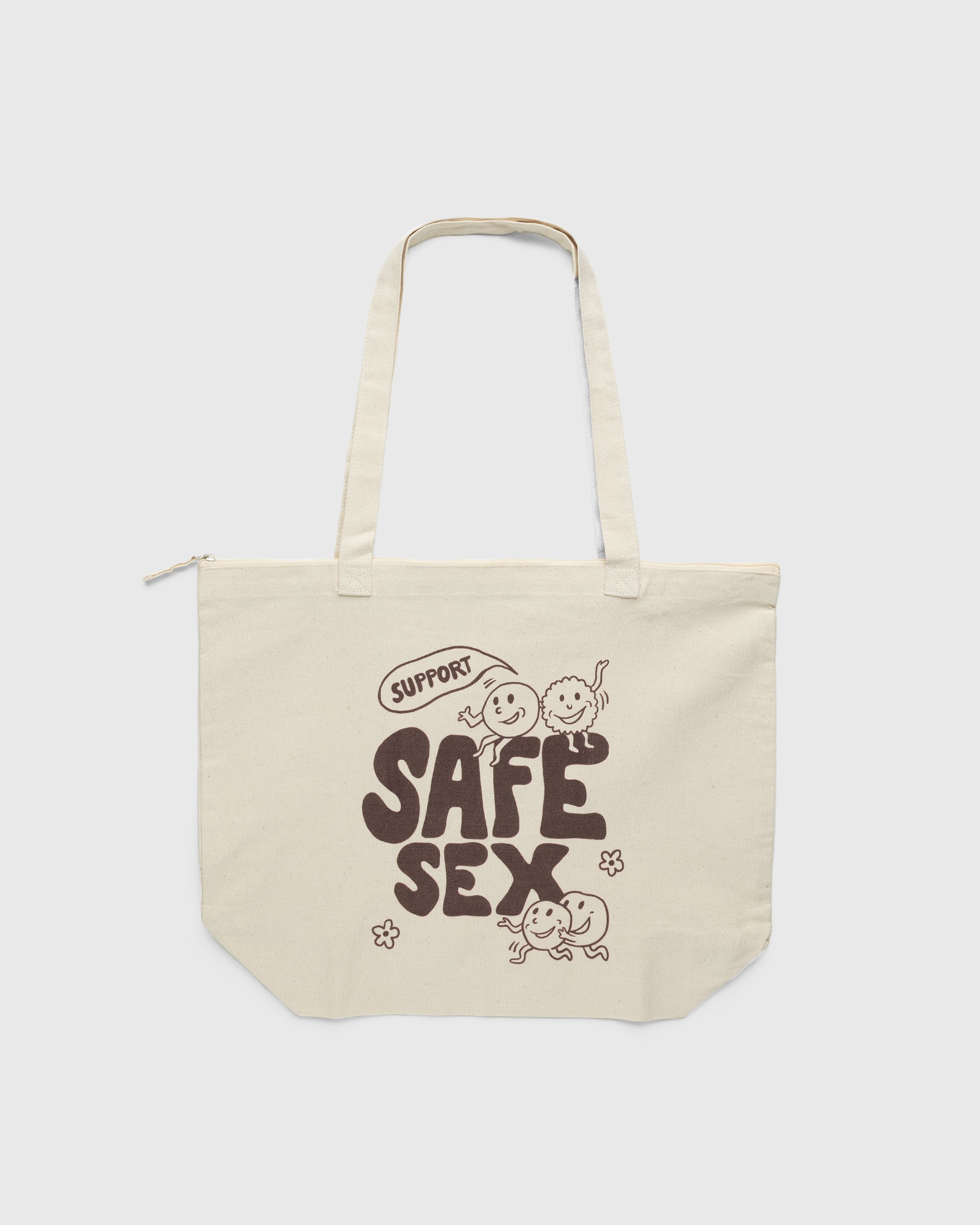 Carne Bollente - Security First Tote Beige - Accessories - White - Image 1