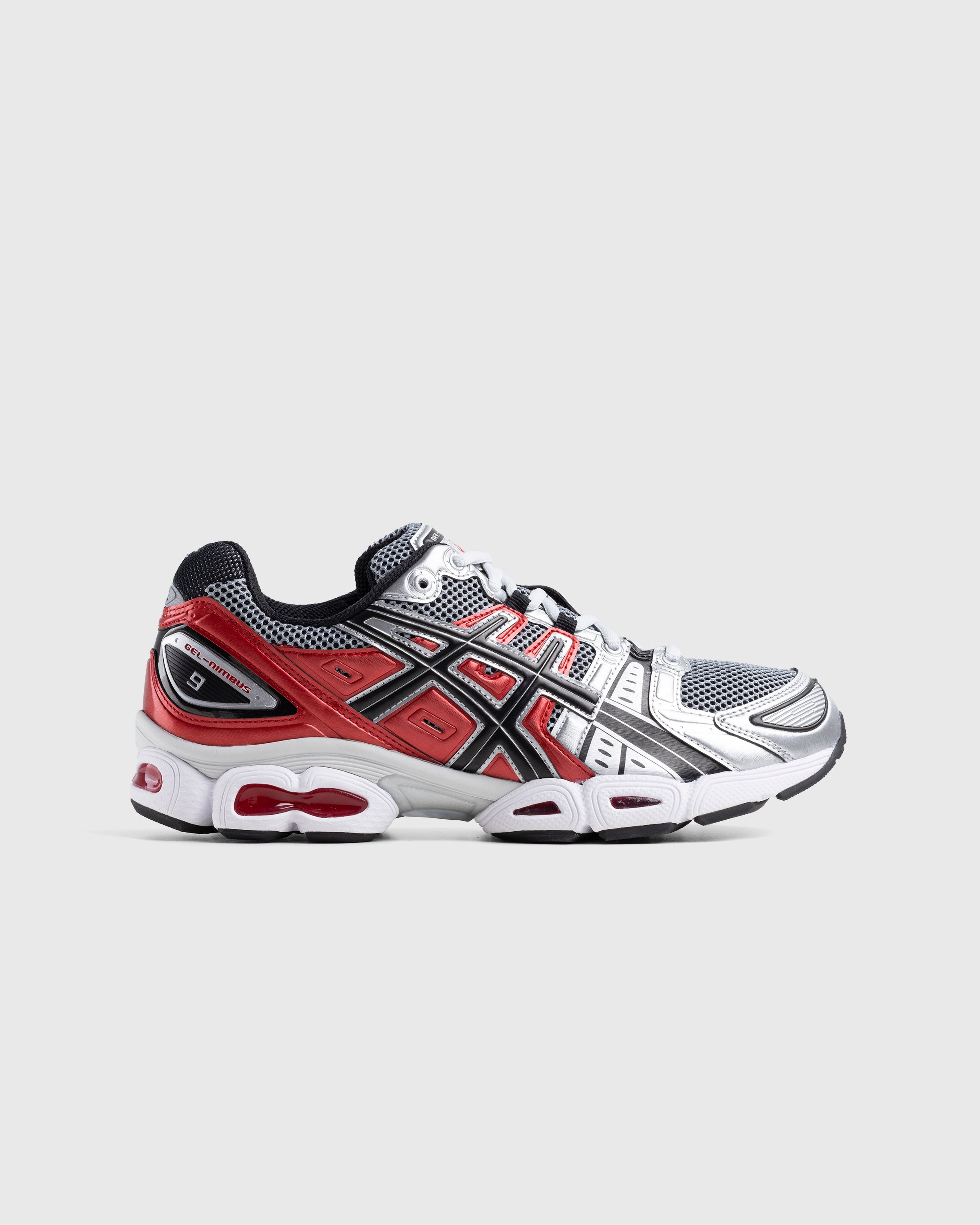 asics - Gel-Nimbus 9 Pure Silver/Classic Red - Footwear - Red - Image 1