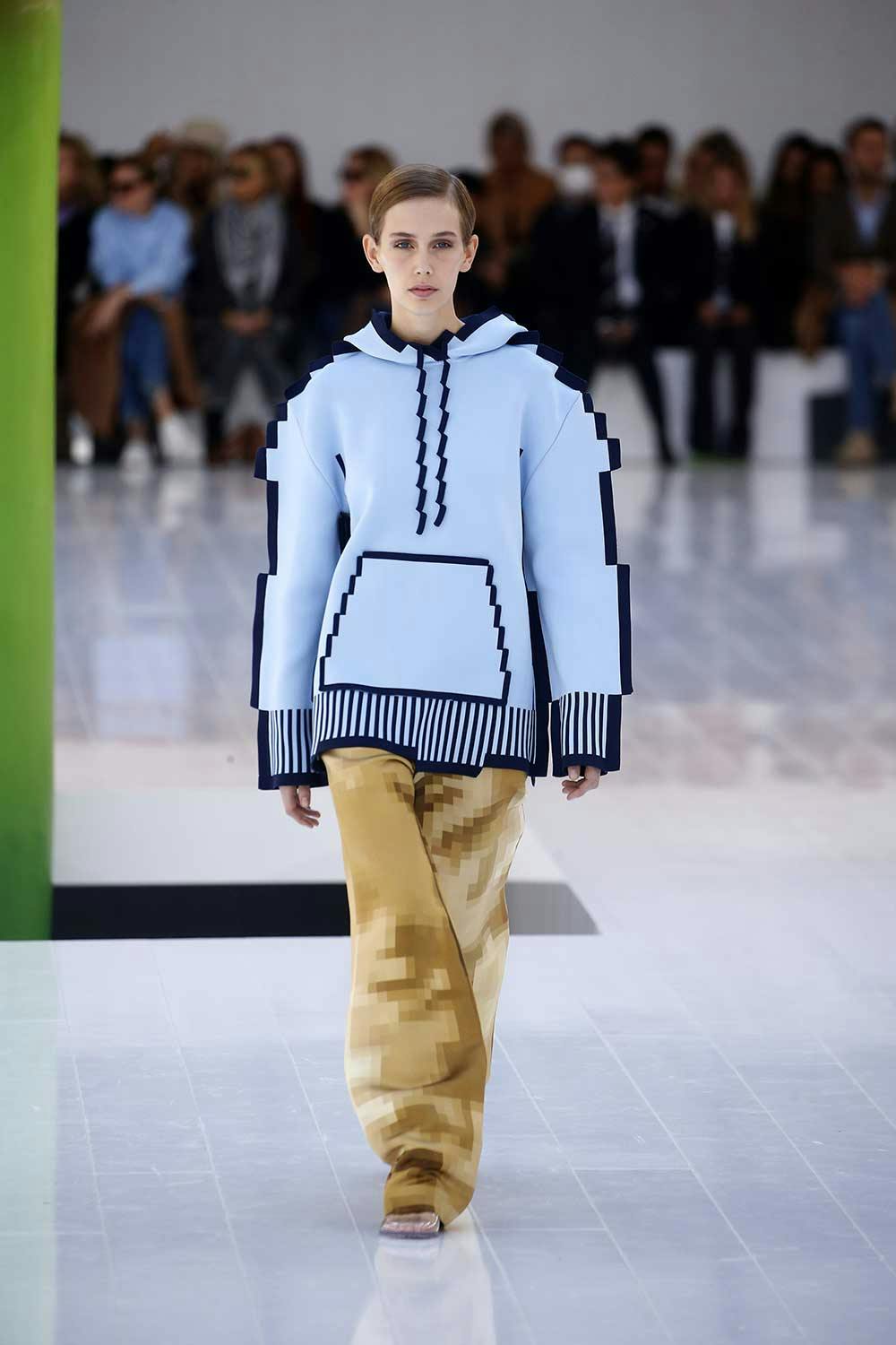 LOEWE's Pixelized SS23 Hoodie Looks Like 'Minecraft' Clothes