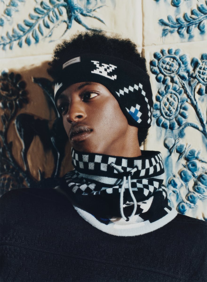 louis vuitton snow hat